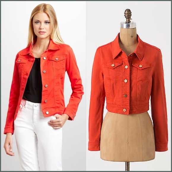 Anthropologie Jackets & Blazers - Pilcro and the Letterpress Orange Jacket